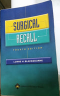 Surgical Recall (RECALL SERIES) by Lorne H. Blackbourne