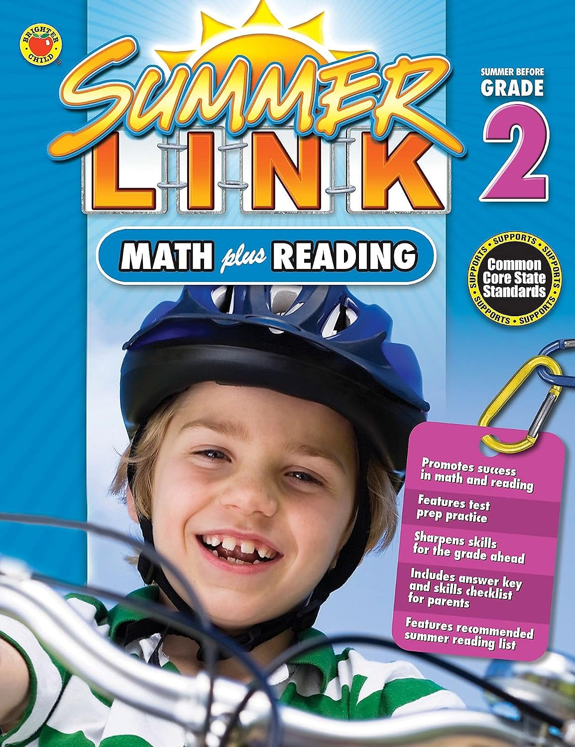 Math Plus Reading Workbook: Summer Before Grade 2 (Summer Link) by Brighter Child