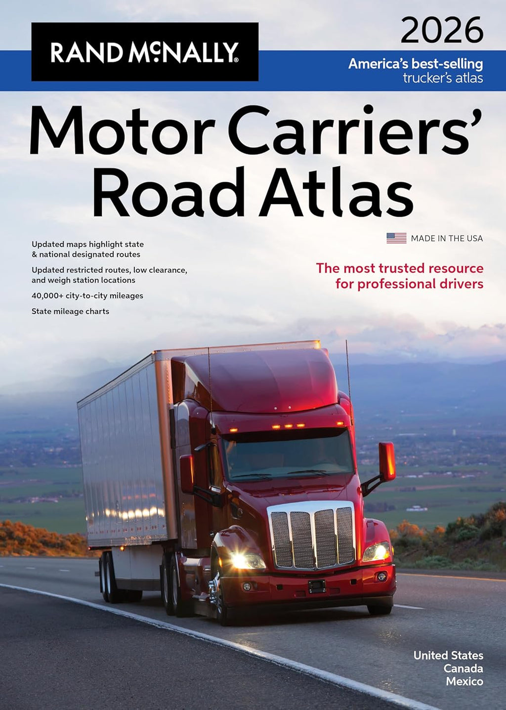 Motor Carriers' Road Atlas 2026: United States, Canada, Mexico (Rand McNally Motor Carriers' Road Atlas) by Rand McNally