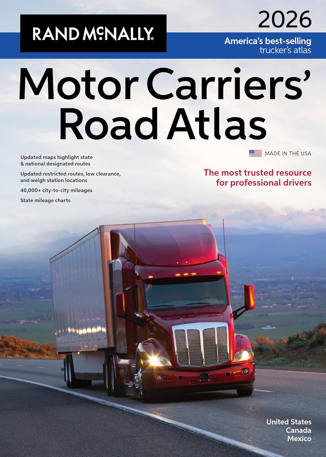 Motor Carriers' Road Atlas 2026: United States, Canada, Mexico (Rand McNally Motor Carriers' Road Atlas) by Rand McNally