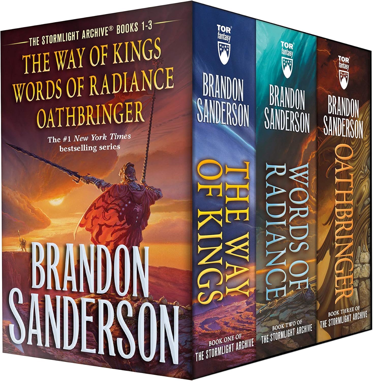 Stormlight Archive MM Boxed Set I, Books 1-3: The Way of Kings, Words of Radiance, Oathbringer by Brandon Sanderson