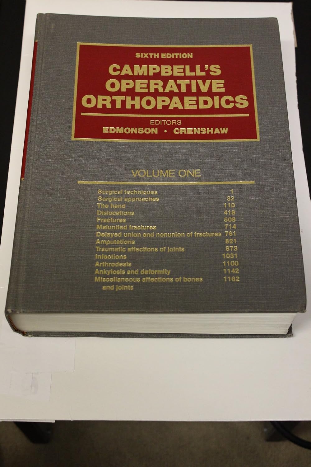 Campbell's Operative Orthopaedics, Volume 1 by A.H. (Eds) Edmonson, Allen S & Crenshaw