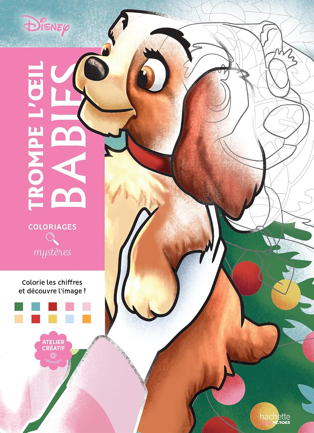 Coloriages mystères Disney - Trompe l'oeil Babies by Aurélia Bertrand