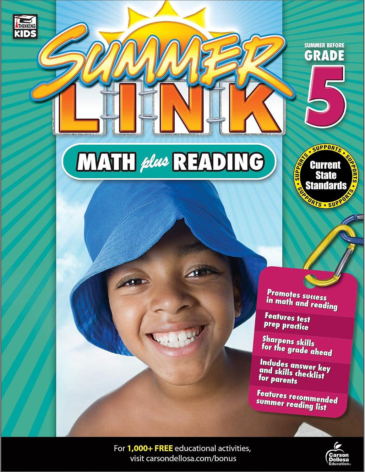 Math Plus Reading Workbook: Summer Before Grade 5 (Summer Link) by Brighter Child