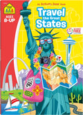 School Zone Travel the Great States Workbook: 64 Pages, 3rd Grade, Geography, Map-Reading, United States, Ages 8+ (Activity Zone Book Series) by School Zone