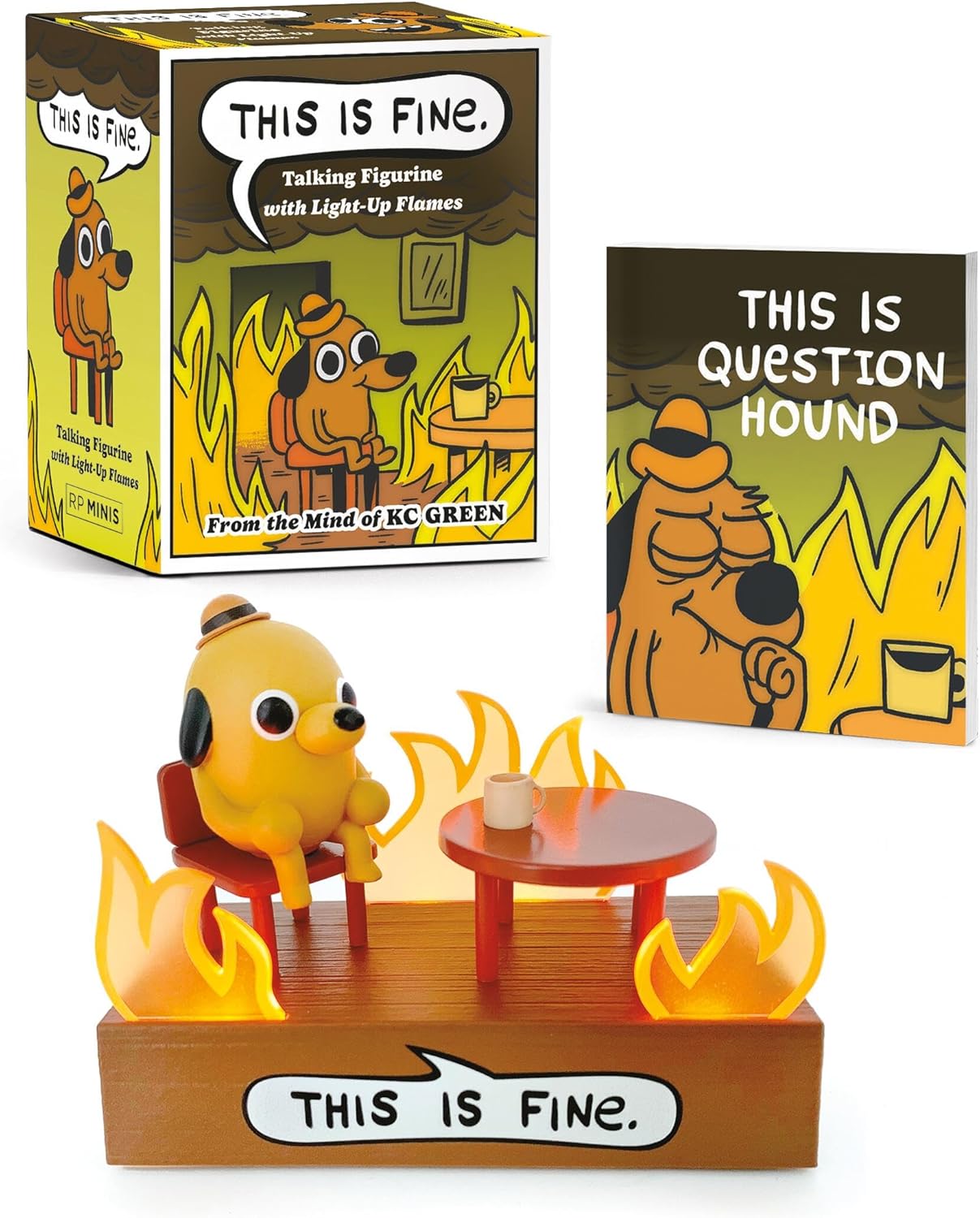 This Is Fine Talking Figurine: With Light and Sound! (RP Minis) by KC Green