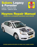 Subaru Legacy (10-16) & Forester (09-16) Haynes Repair Manual (Does Not Include Information Specific to Six-Cylinder and Diesel Engine Models) by Haynes Publishing
