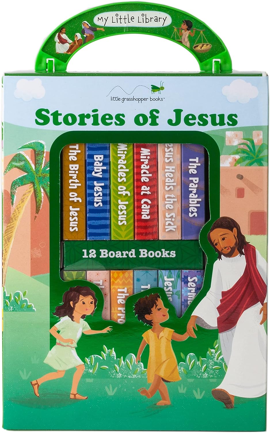 My Little Library: Stories of Jesus (12 Board Books) by Little Grasshopper Books