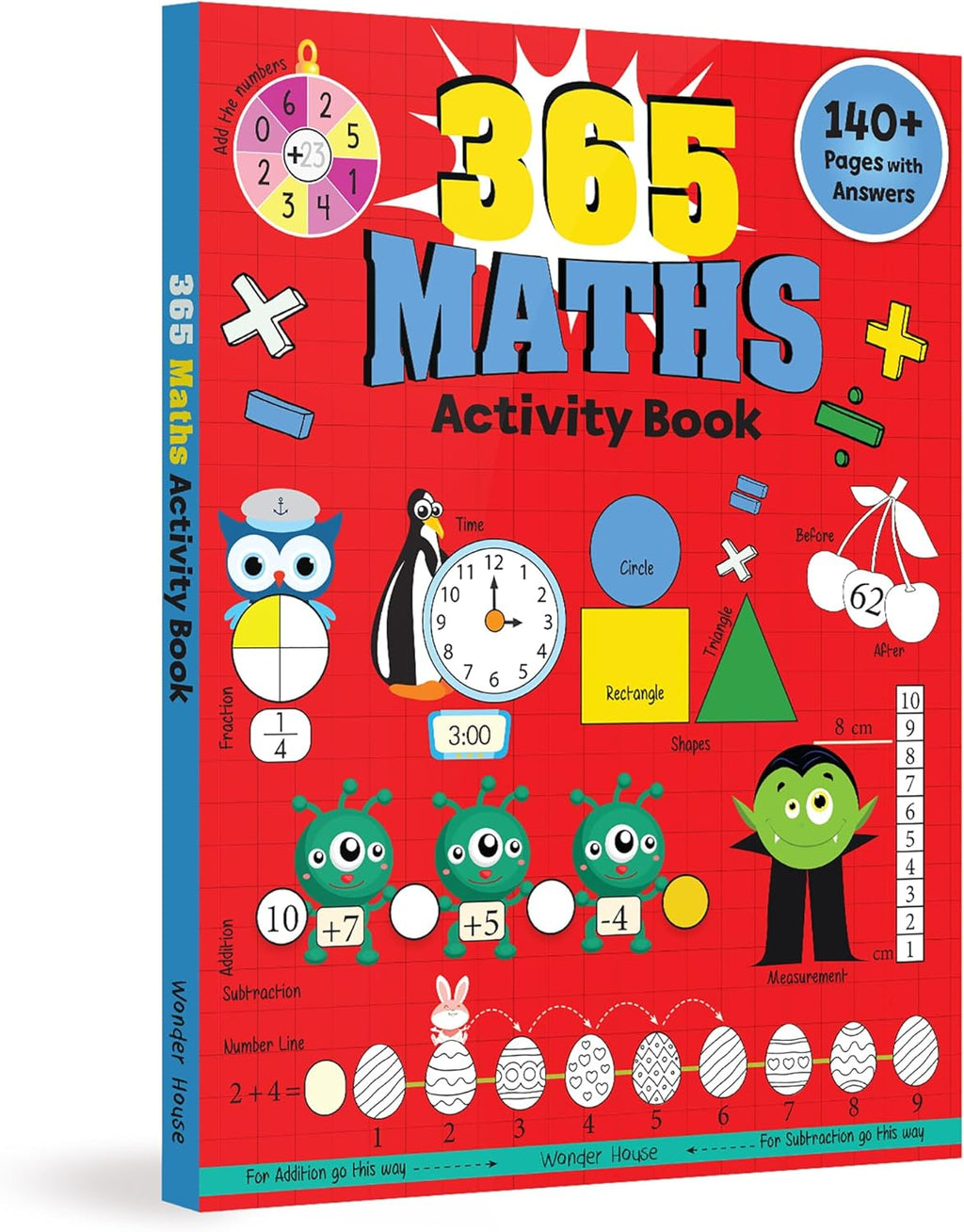 365 Maths Activity Book For Kids: Age 5+ by Wonder House Books