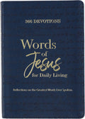366 Devotions Words of Jesus for Daily Living Reflections on the Greatest Words Ever Spoken, Blue Faux Leather by Jan de Wet