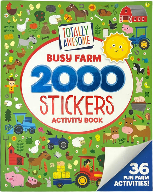 2000 Stickers: Busy Farm Activity and Sticker Book for Kids Ages 3-7 (Puzzles, Mazes, Coloring, Dot-to-Dot, And More!) by Cottage Door Press