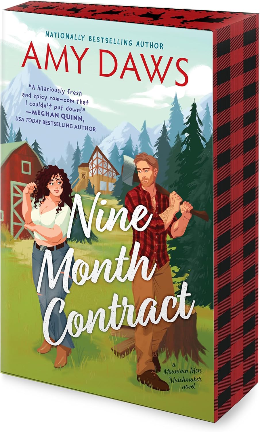 Nine Month Contract: A Hilarious Small Town Rom-Com of a Grumpy Mountain Man and the Surrogate for his Child (Mountain Men Matchmaker, 1) by Amy Daws