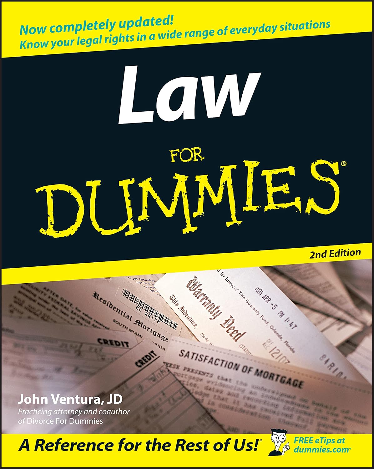 Law For Dummies by JD John Ventura