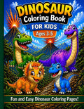Dinosaur Coloring Book for Kids Ages 3-5: Fun and Easy Dinosaur Coloring Pages for Toddlers and Preschoolers | Learn Dinosaur Names with Cute and Simple Designs by Jasmine P. Finnie