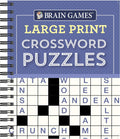 Brain Games - Large Print Crossword Puzzles (Purple) by Publications International Ltd.