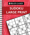 Brain Games - Sudoku Large Print (Red) (Brain Games Large Print) by Publications International Ltd.