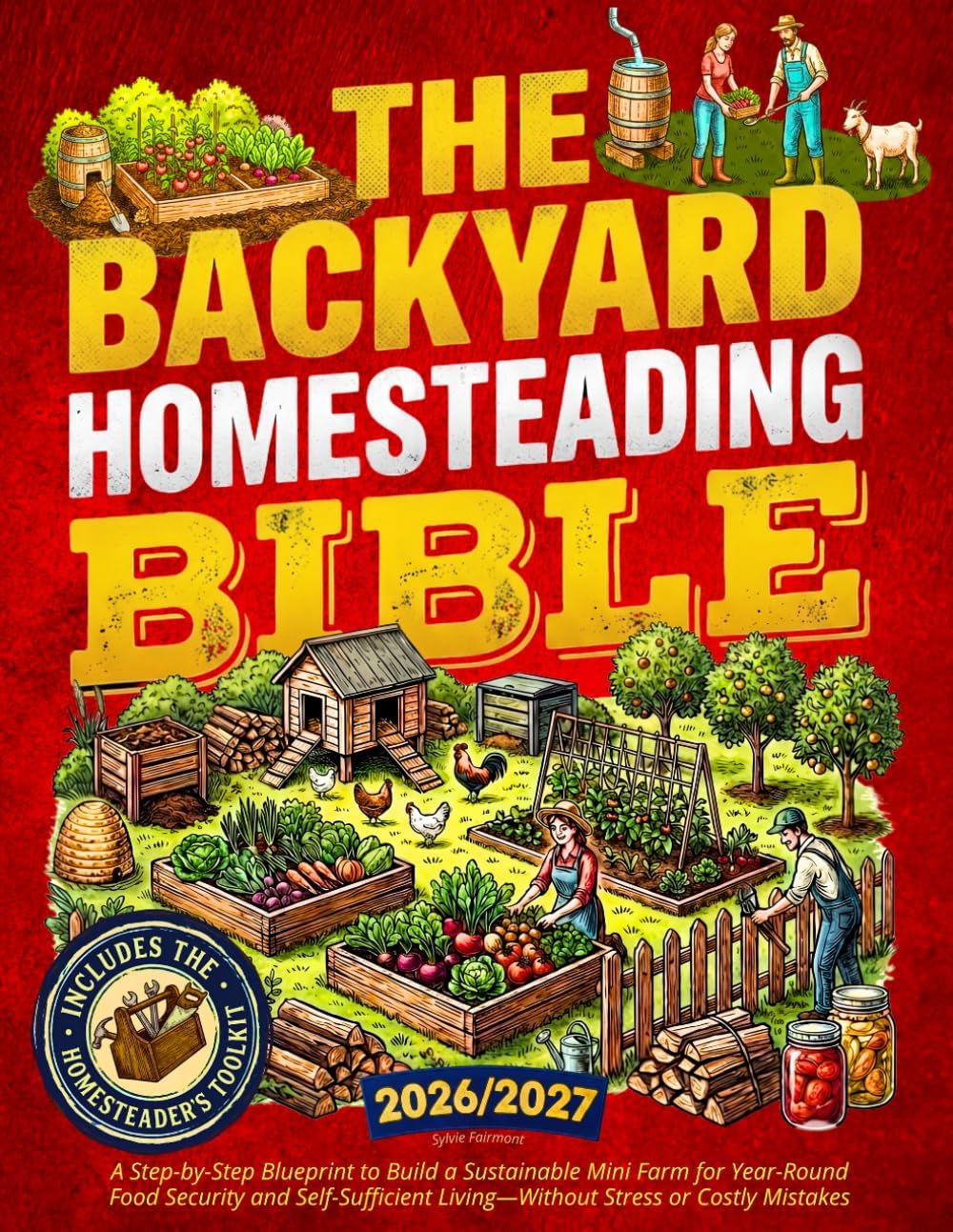 The Backyard Homesteading Bible: A Step-by-Step Blueprint to Build a Sustainable Mini Farm for Year-Round Food Security and Self-Sufficient Living—Without Stress or Costly Mistakes by Sylvie Fairmont