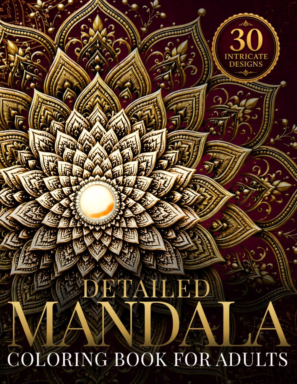 Detailed Mandala Coloring Book for Adults: Intricate Mandalas for Relaxation, Mindfulness & Stress Relief (StillHaven Studio Mandalas – Hard) by StillHaven Studio