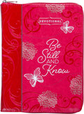 Be Still and Know Guided Devotional (Faux Leather) - Women's Devotional Book with Zip Around Closure, Perfect Faith Book for Christian Women (Ziparound Devotionals) by Belle City Gifts