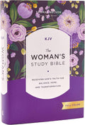 KJV, The Woman's Study Bible, Hardcover, Red Letter, Full-Color Edition, Comfort Print: Receiving God's Truth for Balance, Hope, and Transformation by Thomas Nelson