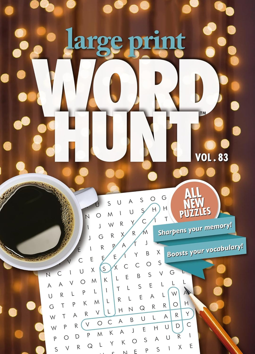 PAPP Large Print Word Search Books for Adults: 80 Challenging Puzzles, Brain Games, Perfect Gifts for Seniors, 96 Pages with Answers, Theme Twinkling Lights (Large Print Word Search Newspaper) by PAPP