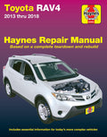 Toyota RAV4 (13-18) Haynes Repair Manual (Does Not Cover Information Specific to RAV4 EV (Electric Vehicle) Models) by Haynes Manuals