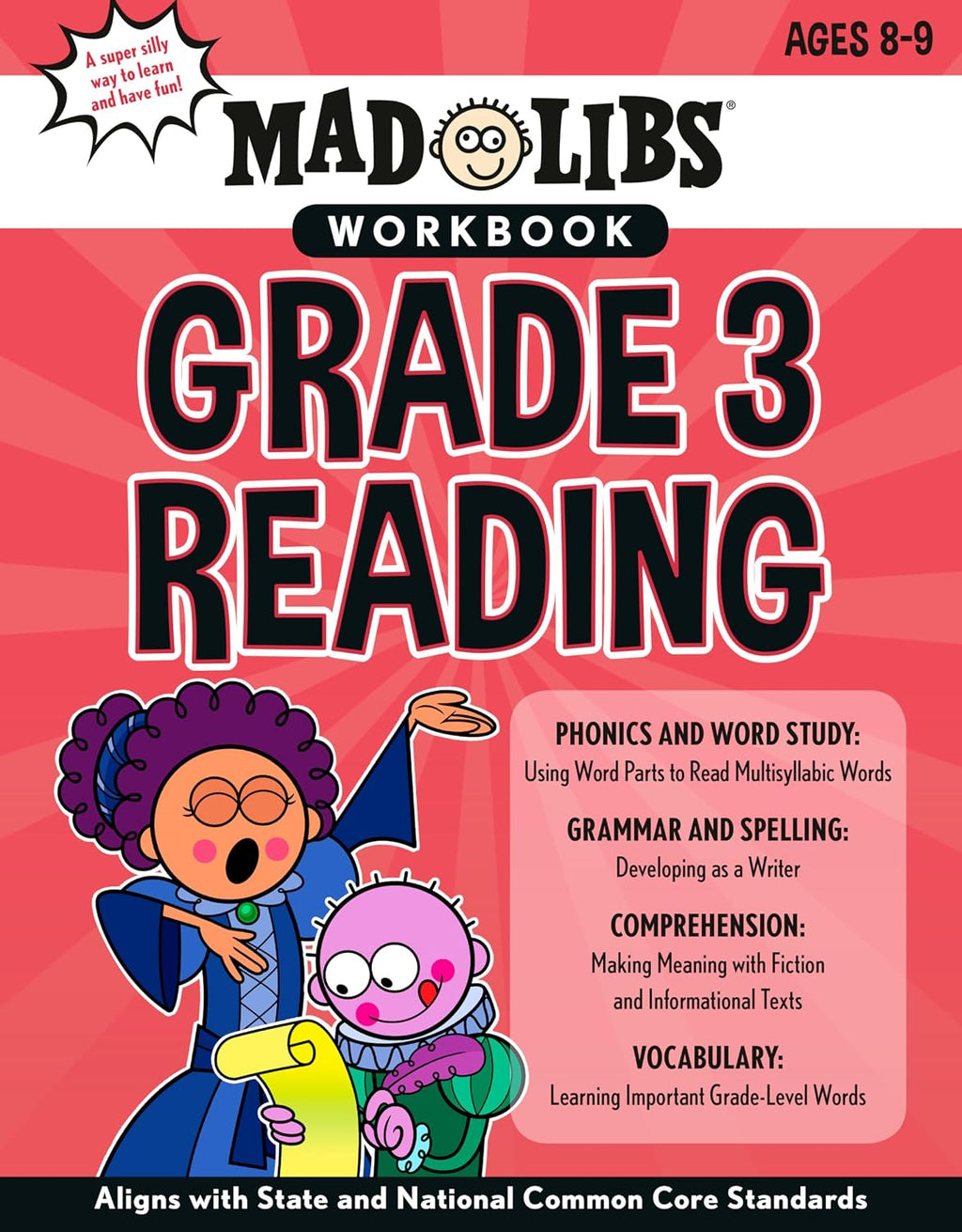 Mad Libs Workbook: Grade 3 Reading: Aligns with State and National Common Core Standards by Wiley Blevins