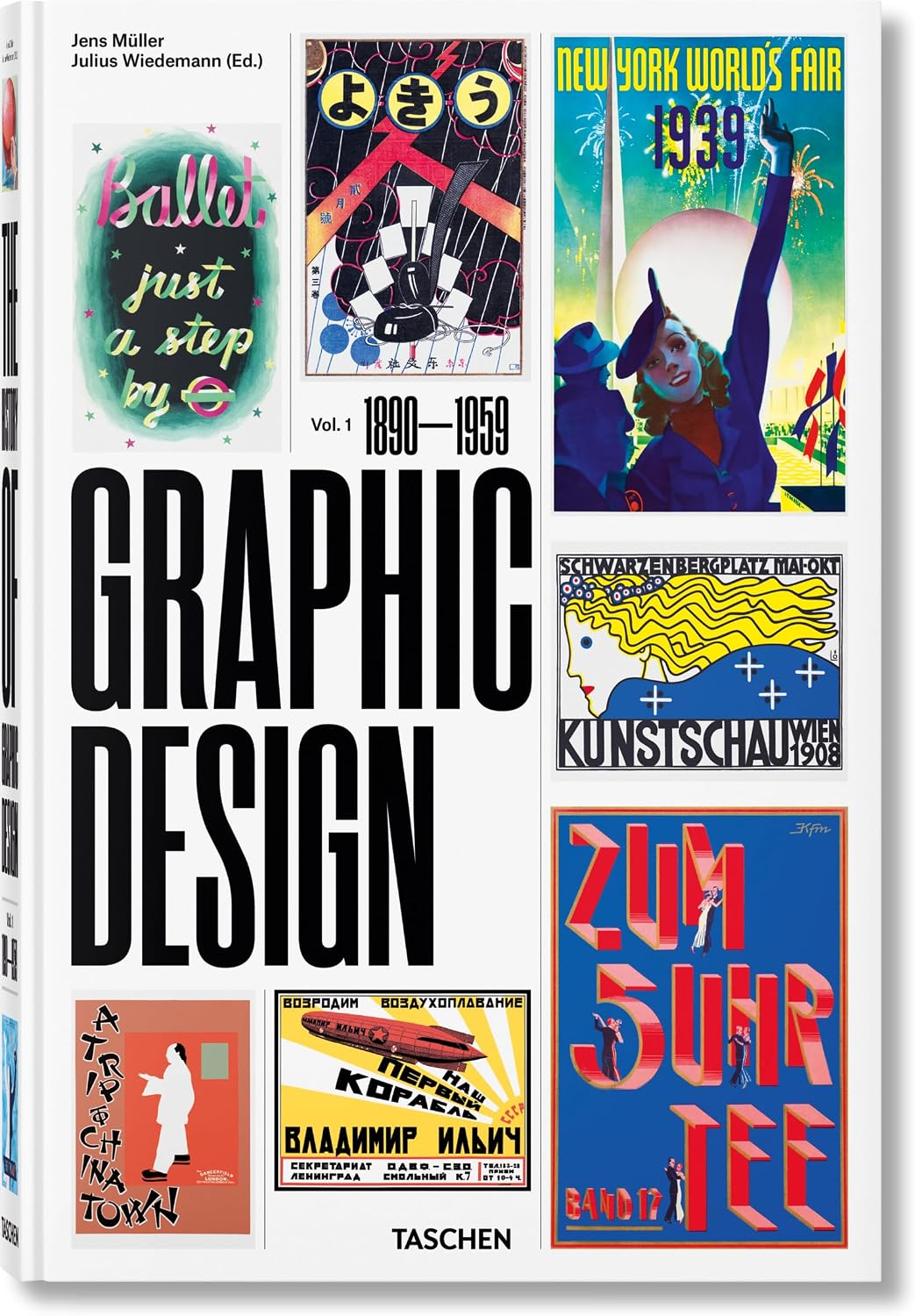 The History of Graphic Design. Vol. 1, 1890–1959 (Multilingual Edition) by Jens Müller