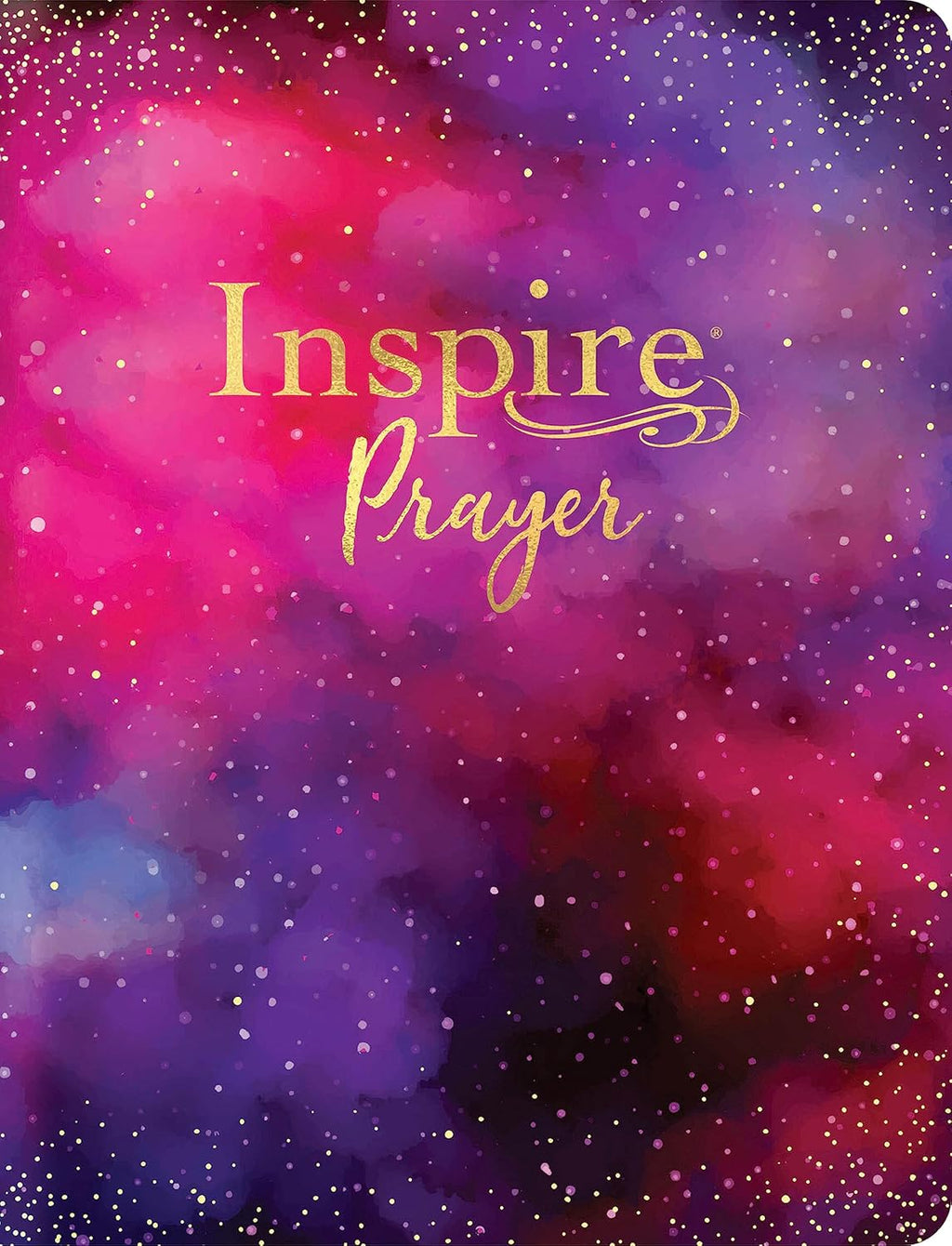 Inspire PRAYER Bible Giant Print NLT, Filament Enabled (LeatherLike, Purple): The Bible for Coloring & Creative Journaling by New Living Translation
