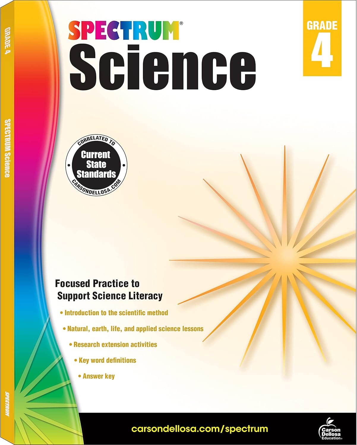 Spectrum Grade 4 Science Workbook, The Scientific Method and Research Activities, Natural, Earth, and Life Sciences, Classroom or Homeschool Curriculum by Spectrum