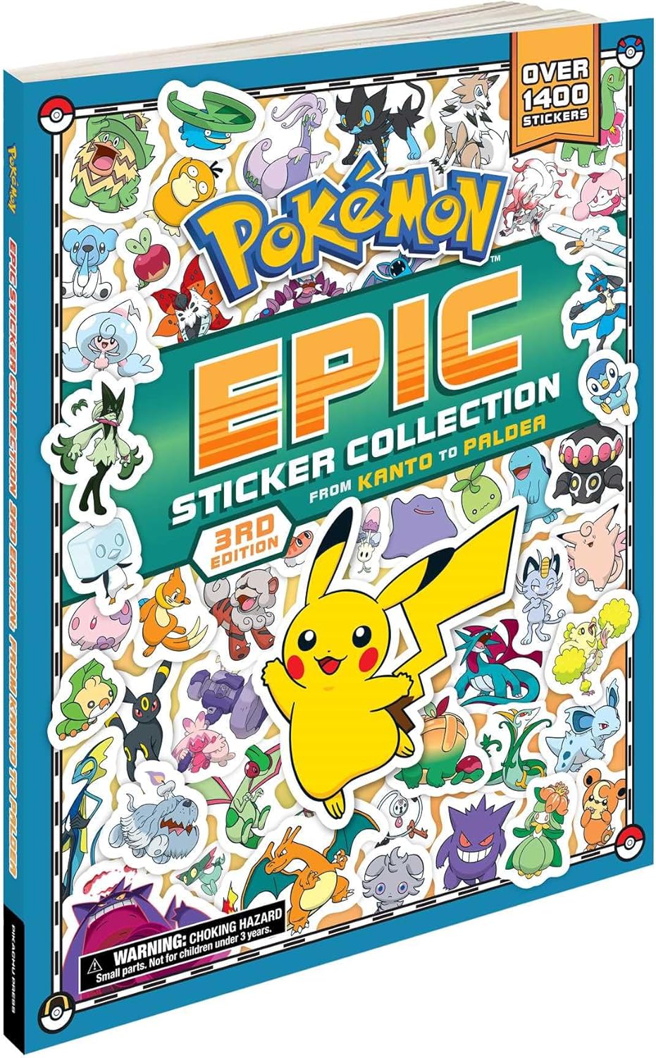 Pokémon Epic Sticker Collection 3rd Edition: From Kanto to Paldea: Over 1,400 Stickers! by Pikachu Press