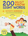 200 Must Know Sight Words Activity Workbook: Learn, Trace & Practice The 200 Most Common High Frequency Words For Kids Learning To Write & Read. | Ages 5-8 by Smart Kids Notebooks