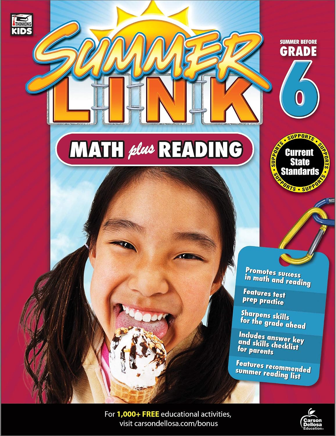 Math Plus Reading Workbook: Summer Before Grade 6 (Summer Link) by Brighter Child