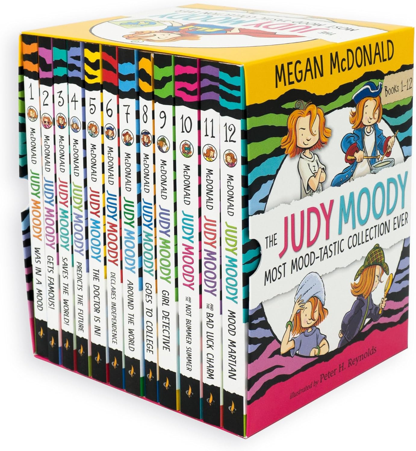 The Judy Moody Most Mood-tastic Collection Ever: Books 1-12 (Box Set of Twelve Illustrated Chapter Books for Young Readers Spanning Every Mood: Perfect for Kids Ages 6-9 in Grades 1-4) by Megan McDonald