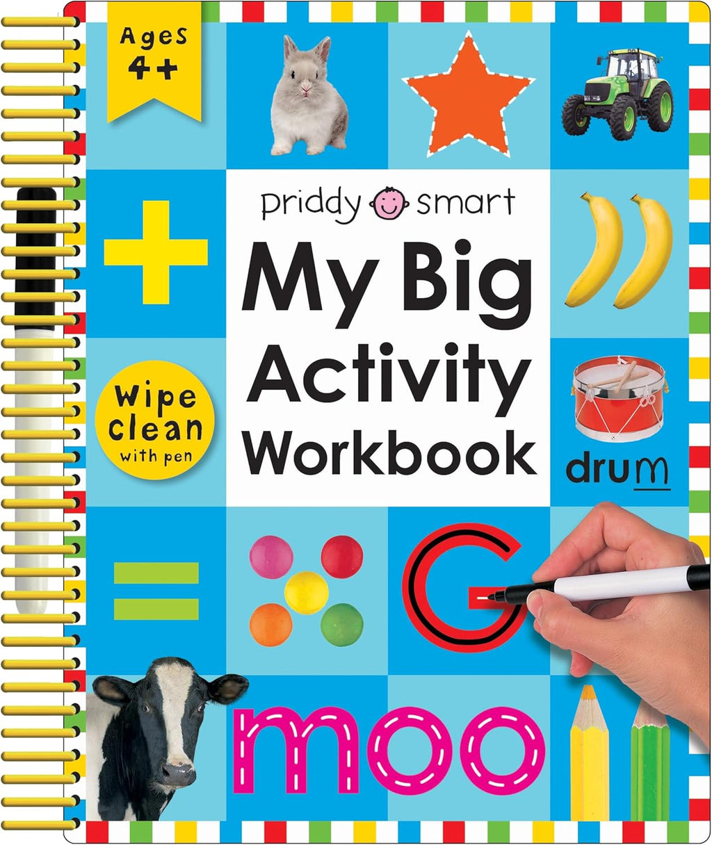 My Big Activity Workbook (Wipe Clean Activity Book): Practice Pen Control, Spelling, Math, and More! by Roger Priddy