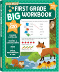 First Grade Big Workbook Ages 6 - 7: 220+ Activities, Phonics, Spelling, Reading, Language Arts, Math, Space, Measurement and Time (Gold Stars Series) by Gold Stars
