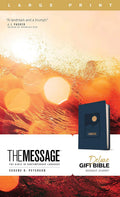 The Message Deluxe Gift Bible, Large Print (Leather-Look, Midnight Journey): The Bible in Contemporary Language by Eugene H. Peterson