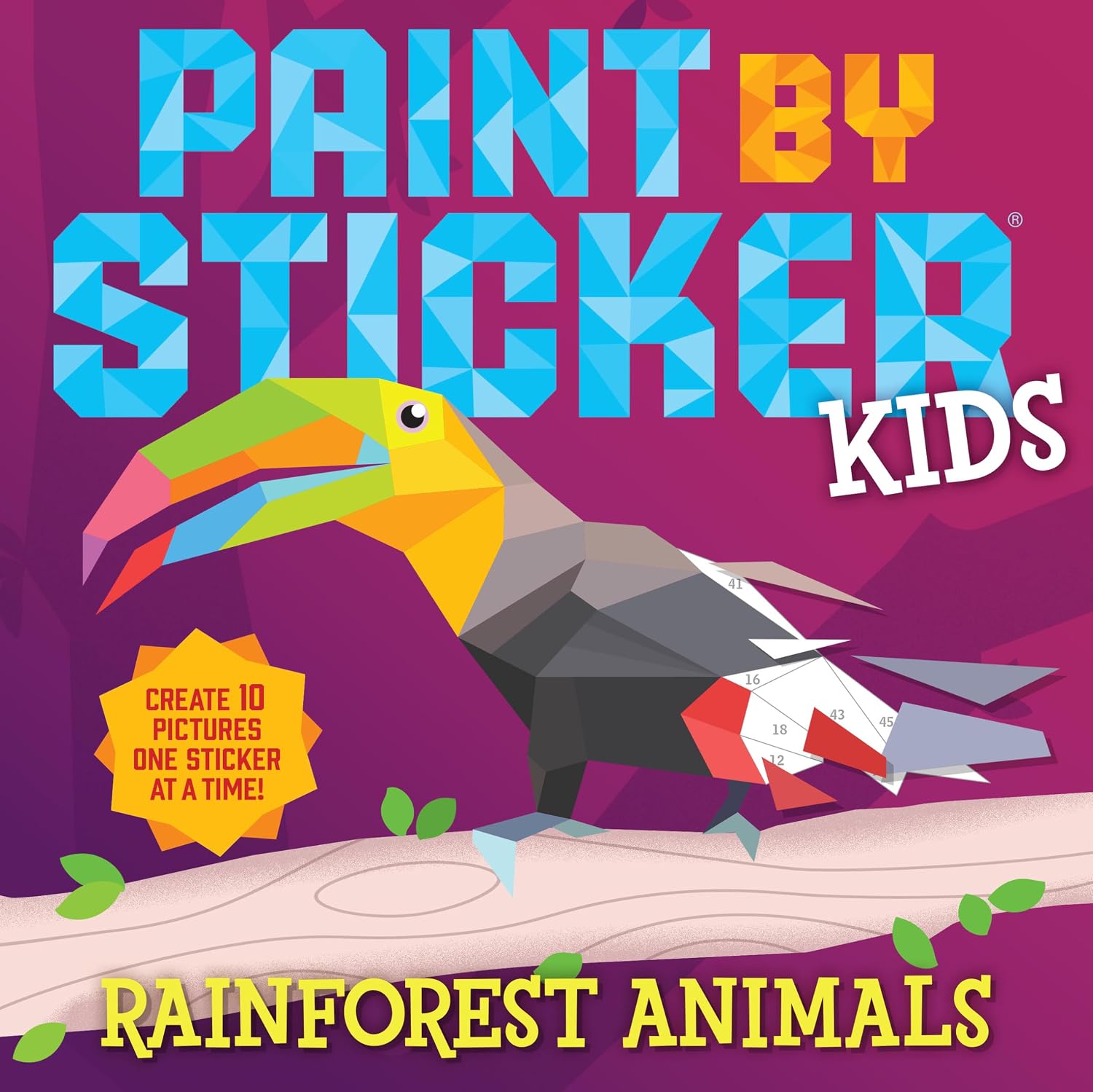 Paint by Sticker Kids (Official): Rainforest Animals by Workman Publishing