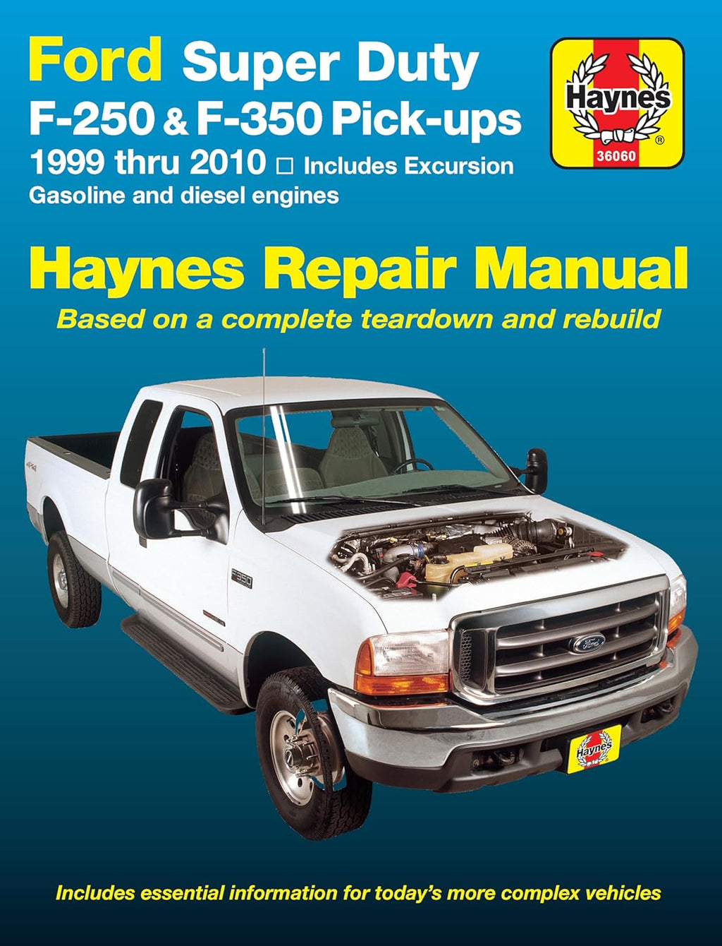 Ford Super Duty F-250 & F-350 Pick-ups 1999 thru 2010 and Excursion 2000 thru 2005 Haynes Repair Manual: Based on complete teardown and rebuild by J.J. Haynes