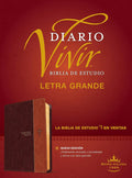 Biblia de estudio del diario vivir RVR60, letra grande (SentiPiel, Café/Café claro, Letra Roja) (Spanish Edition) by Tyndale