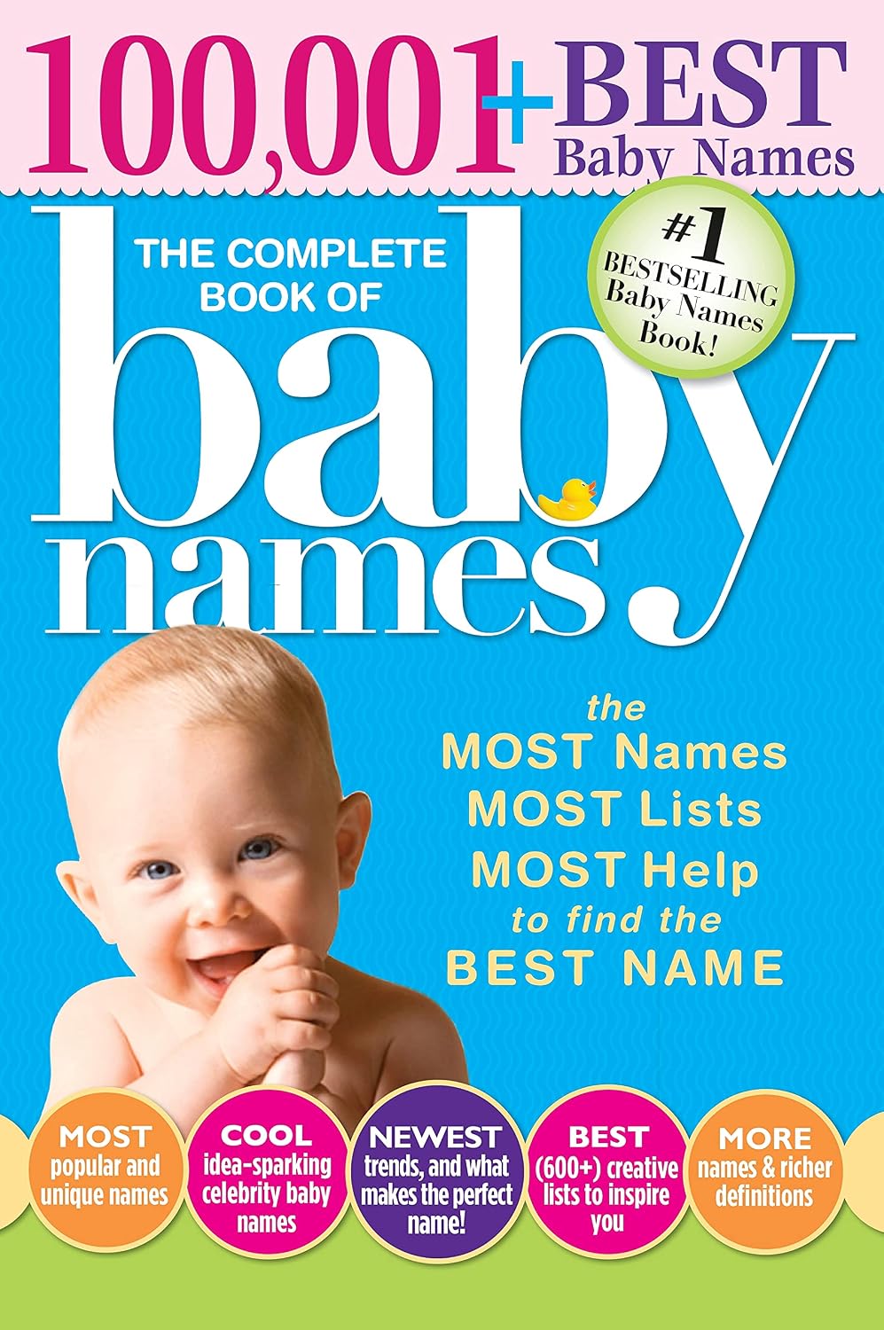 The Complete Book of Baby Names: The #1 Baby Names Book with the Most Unique Baby Girl and Boy Names (Gifts for Expecting Mothers, Fathers, Parents) by Lesley Bolton