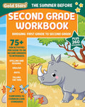 The Summer Before Second Grade School Workbook: Bridging First Grade to Second Grade for Kids Ages 7 - 8 with 75+ Activities, Spelling, Reading, English, Math, and Time (Gold Stars Series) by Gold Stars