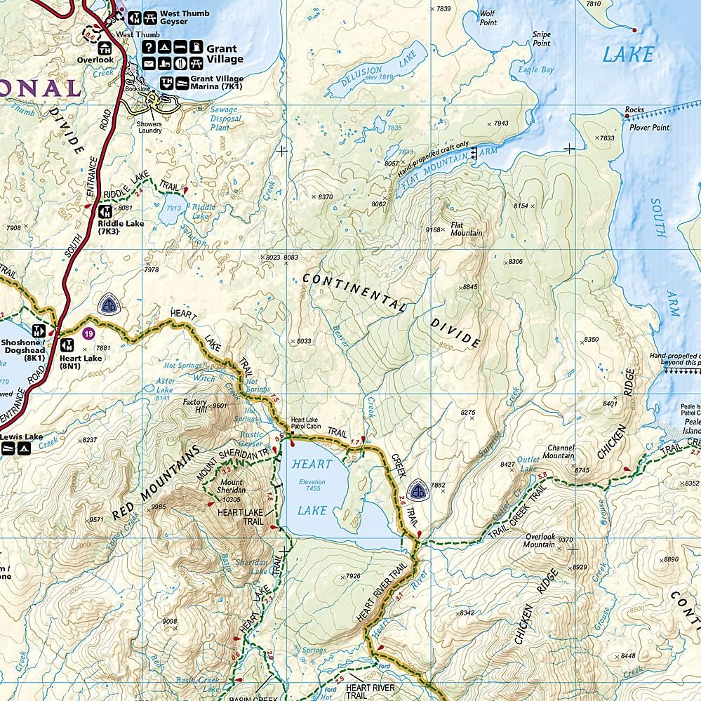 Yellowstone National Park Map (National Geographic Trails Illustrated Map, 201) | Books by National Geographic Maps