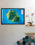 CARTE EN RELIEF DE LA REUNION: CARTE EN RELIEF DE LA REUNION by 3DMAP