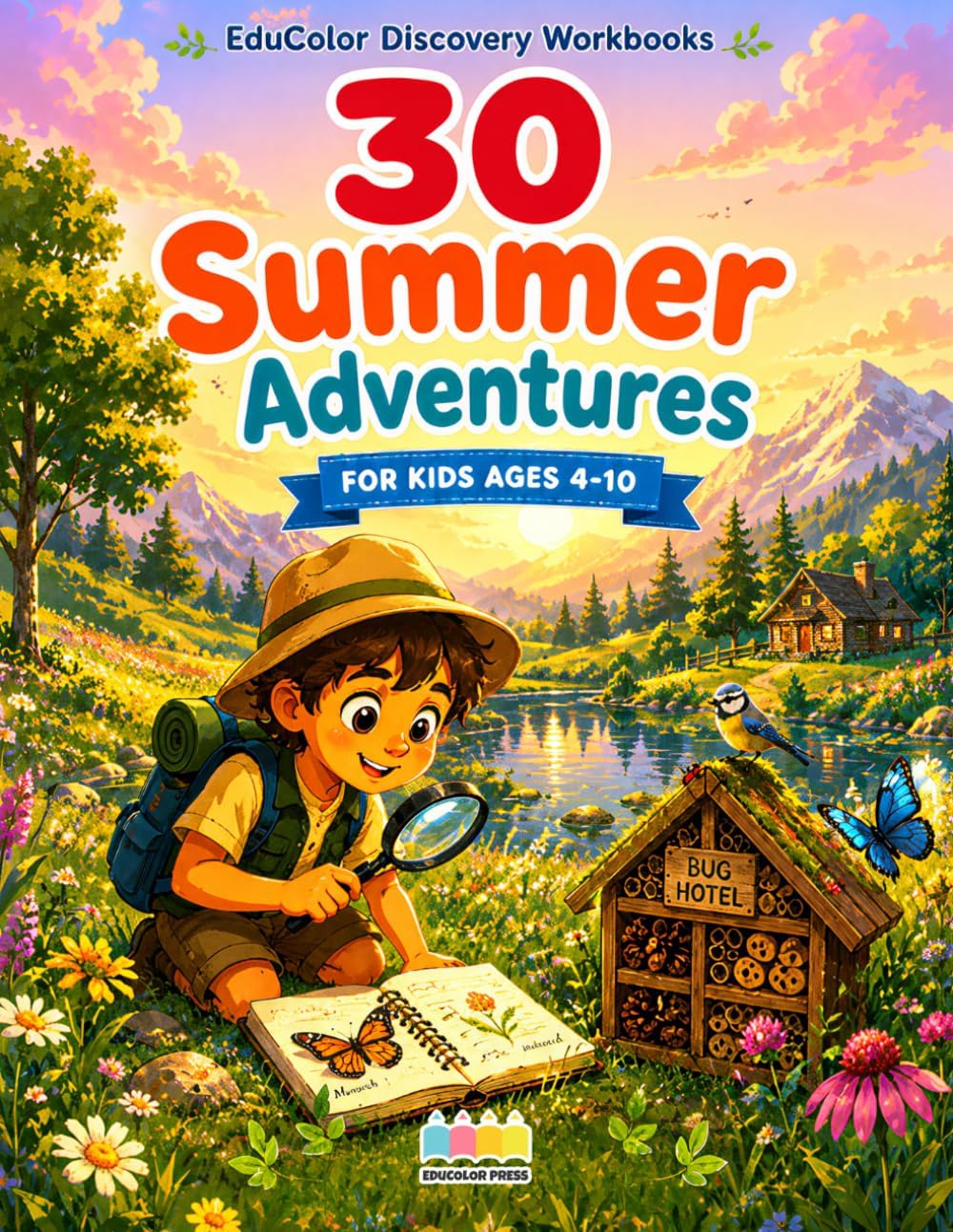 30 Summer Adventures: Explore Nature, Build, Discover, and Learn Through Play! (EduColor Discovery Workbooks) by EduColor Press