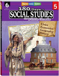 180 Days: Social Studies, Civics for 5th Grade Practice Workbook for Classroom and Home, Cool and Fun Practice Created by Teachers by N/A