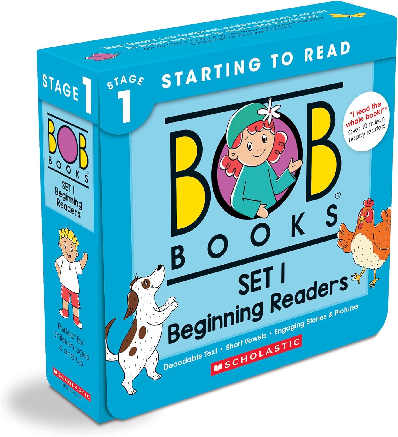 Bob Books - Set 1: Beginning Readers Box Set | Phonics, Ages 4 and up, Kindergarten (Stage 1: Starting to Read) by Bobby Lynn Maslen