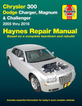 Chrysler 300 (05-18), Dodge Charger (06-18), Magnum (05-08) & Challenger (08-18) Haynes Repair Manual (Does Not Include Diesel Engine All-Wheel Drive or Hellcat/Demon Models.) by Editors of Haynes Manuals