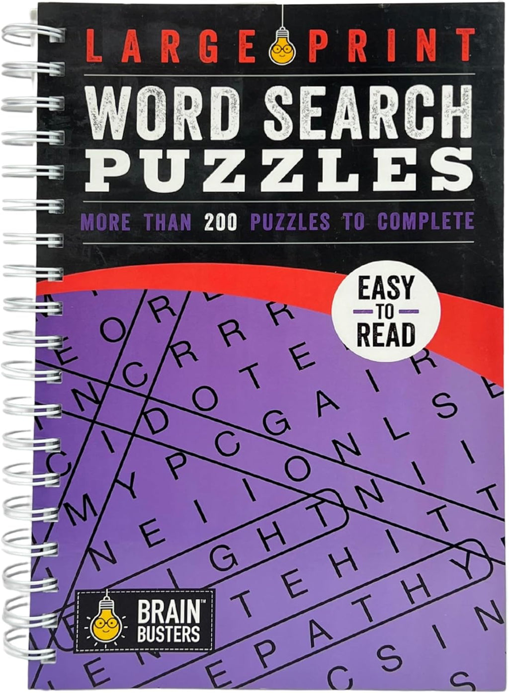 Large Print Word Search Puzzles Volume 2: Over 200 Puzzles to Complete with Solutions - Include Spiral Bound / Lay Flat Design and Large to Extra-Large Font for Word Finds (Brain Busters) by Parragon Books