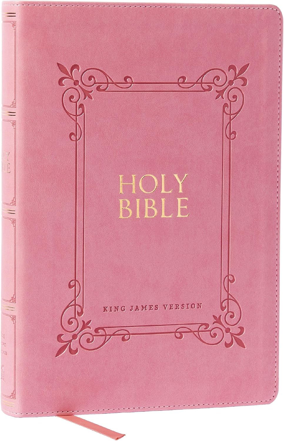 KJV Holy Bible: Large Print with 53,000 Center-Column Cross References, Pink Leathersoft, Red Letter, Comfort Print: King James Version by Thomas Nelson